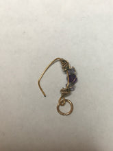 Load image into Gallery viewer, Amethyst Nose Ring