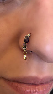 Amethyst Nose Ring